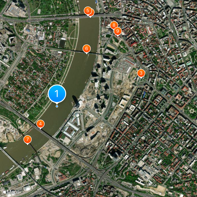 Belgrade Waterfront Mapa