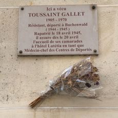 Plaque commémorative