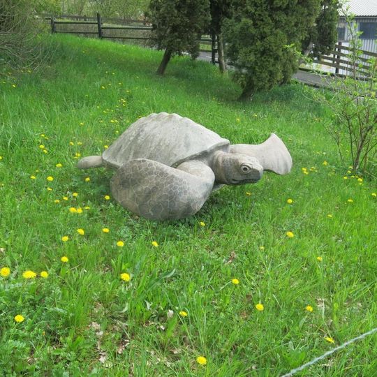 Socha mořské želvy v ZOO Ústí nad Labem