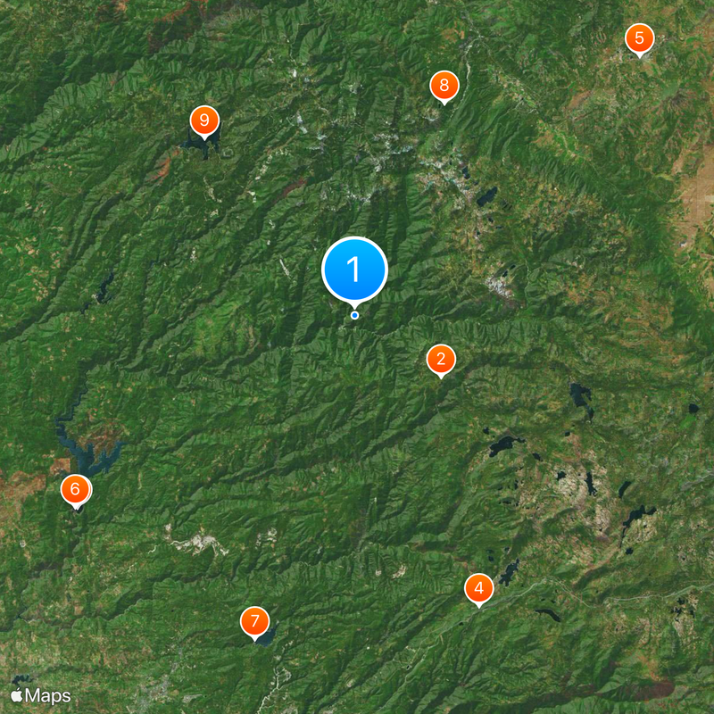 Downieville Map