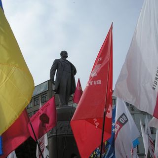 Taras Shevchenko monument in Donetsk