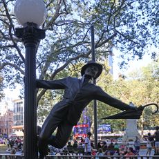 Don Lockwood statue in Leicester Square