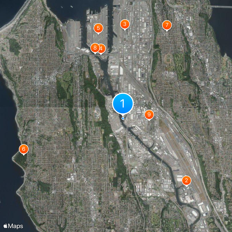 Port of Seattle Map