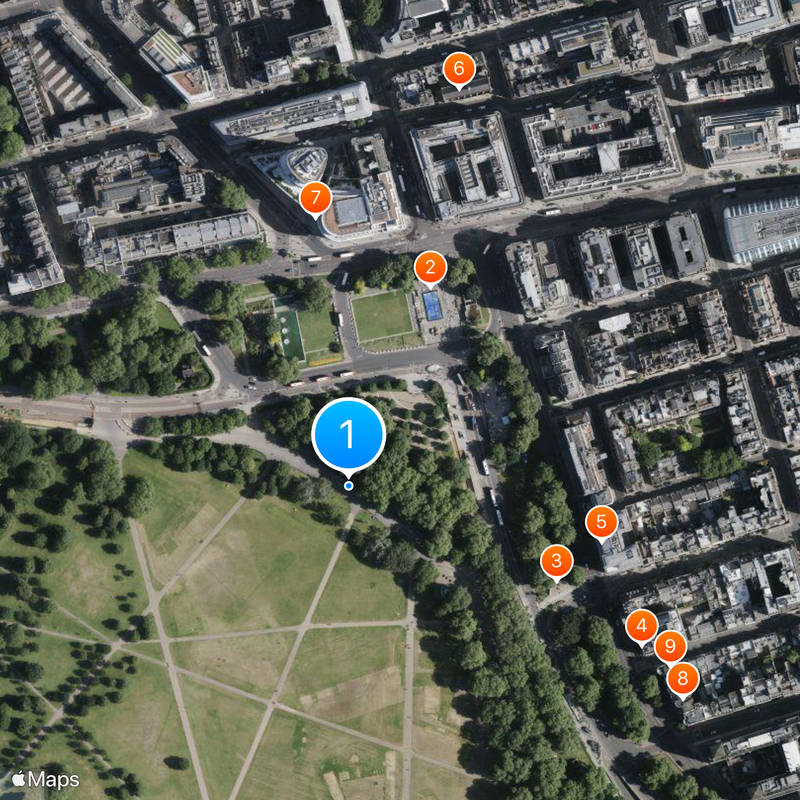 Speakers' Corner Map