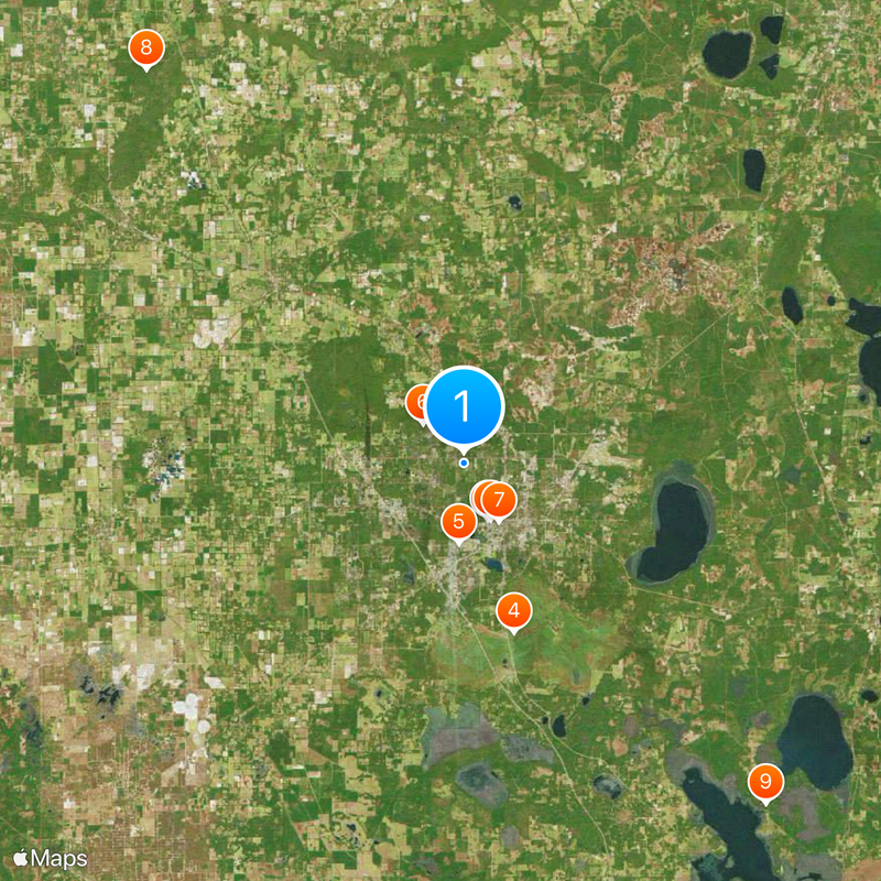 Comté d'Alachua Carte