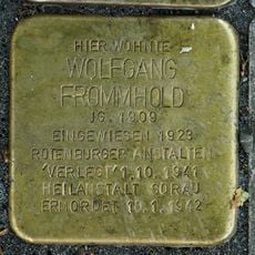 Stolperstein dedicated to Wolfgang Frommhold