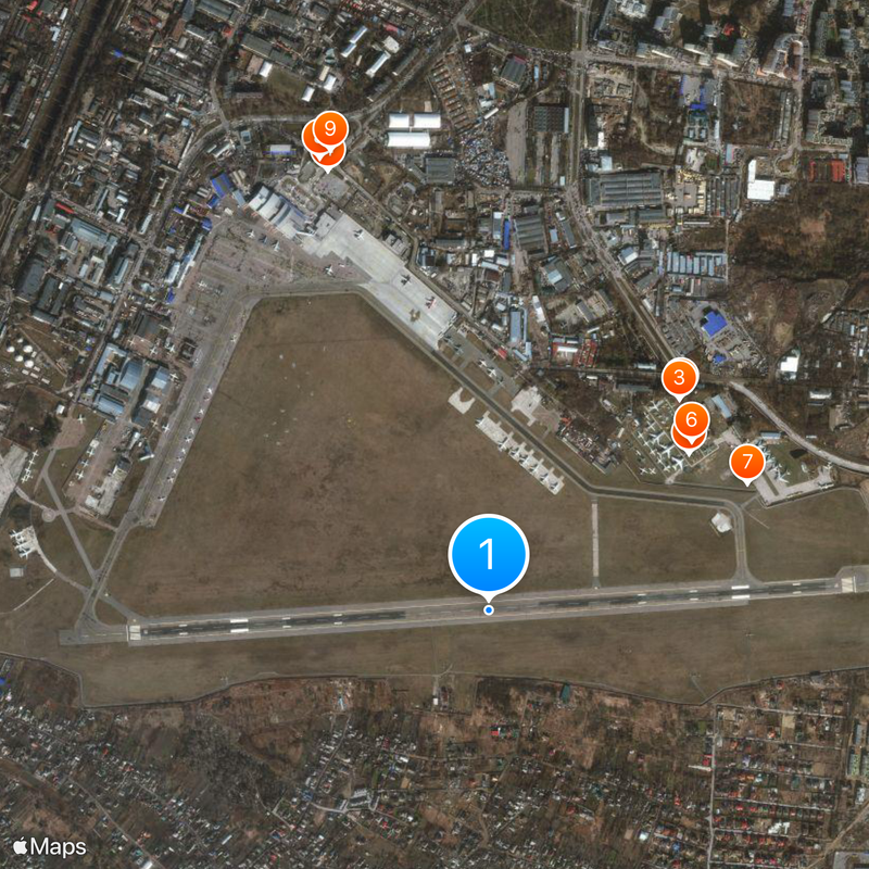 Kyiv Zhuliany International Airport Map