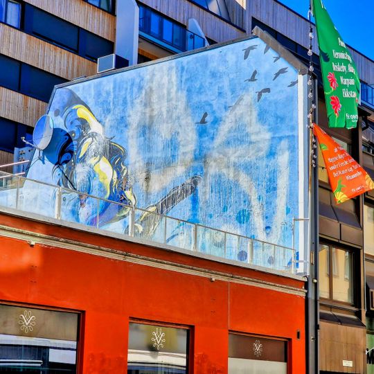 Muurschildering, kunstwerk