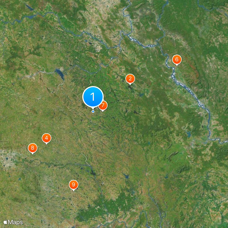 Distretto di Warangal Mappa