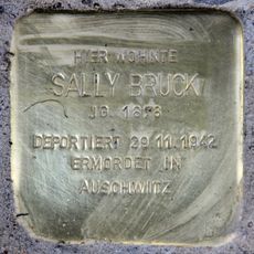 Stolperstein dedicated to Sally Bruck