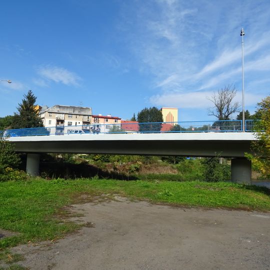 Most Nábřežní ulice přes Ploučnici v Benešově nad Ploučnicí