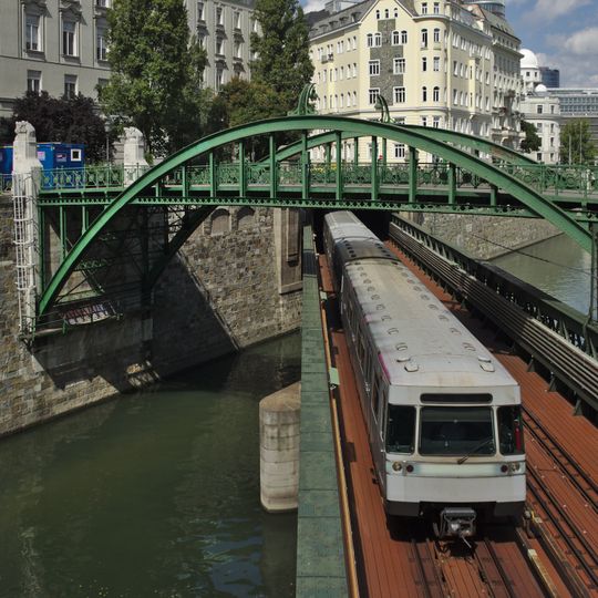 Wientalverbauung, Zollamtssteg und U-Bahn-Brücke