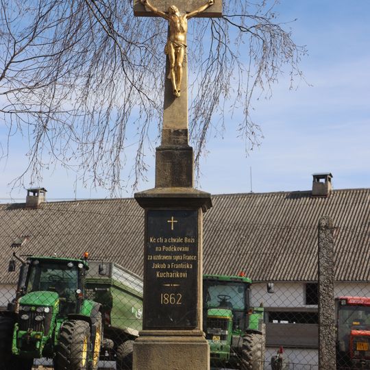 Kříž na jižním okraji Odunce