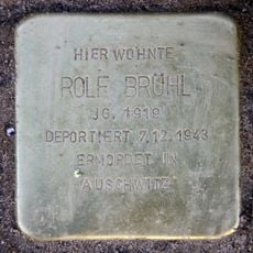 Stolperstein dedicated to Rolf Brühl