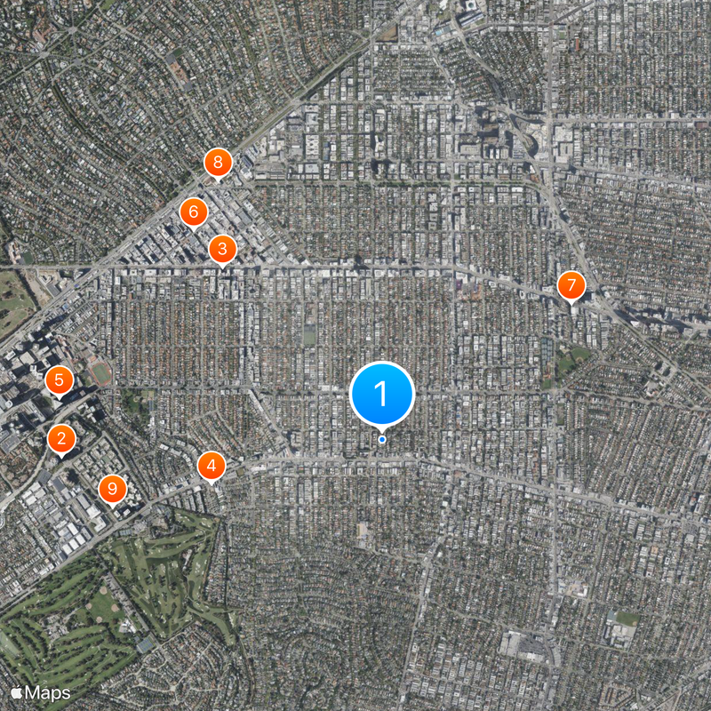 Beverly Hills Oil Field Map