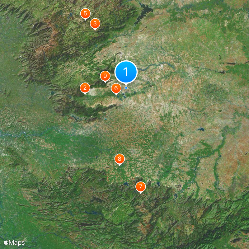 Distretto di Coimbatore Mappa