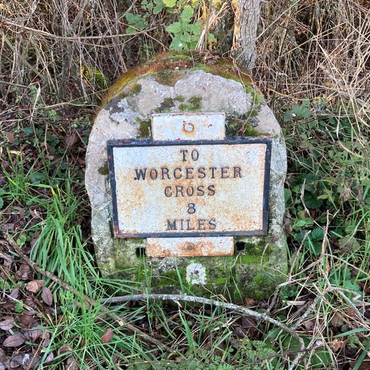 Milestone, W of Shell crossroads