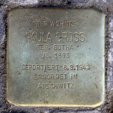 Stolperstein dedicated to Paula Gross
