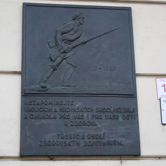 Pamětní deska Bitvy u Zborova