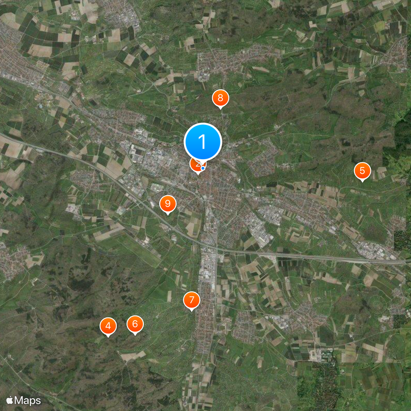 Kirchheim unter Teck Map