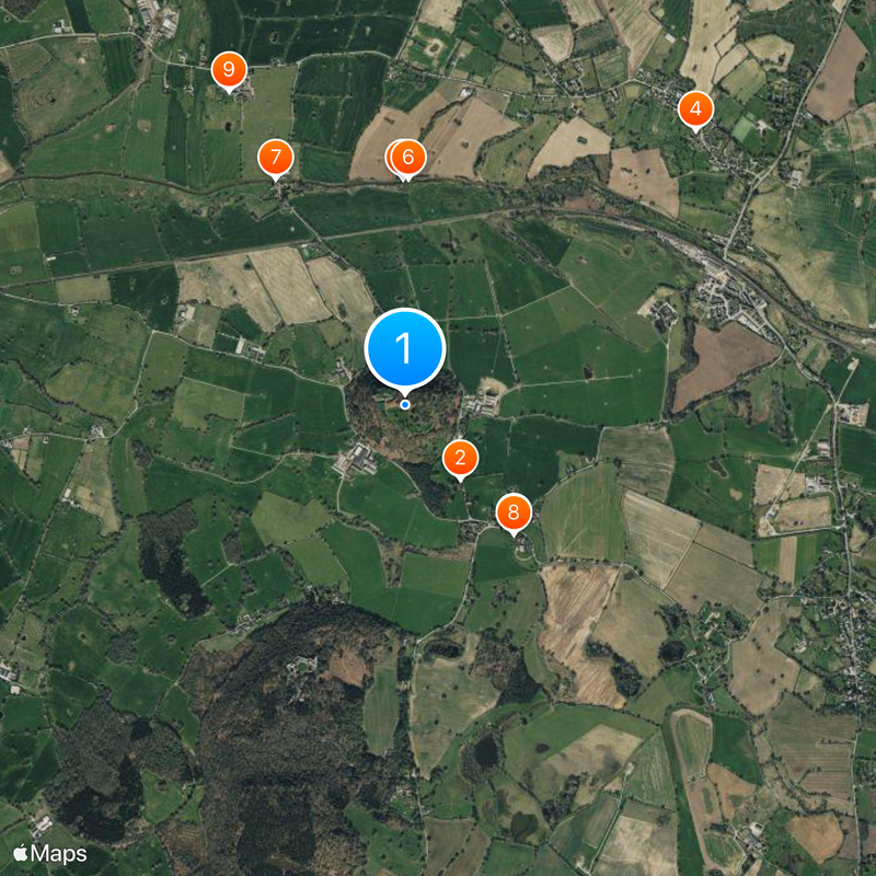 Beeston Castle Kaart