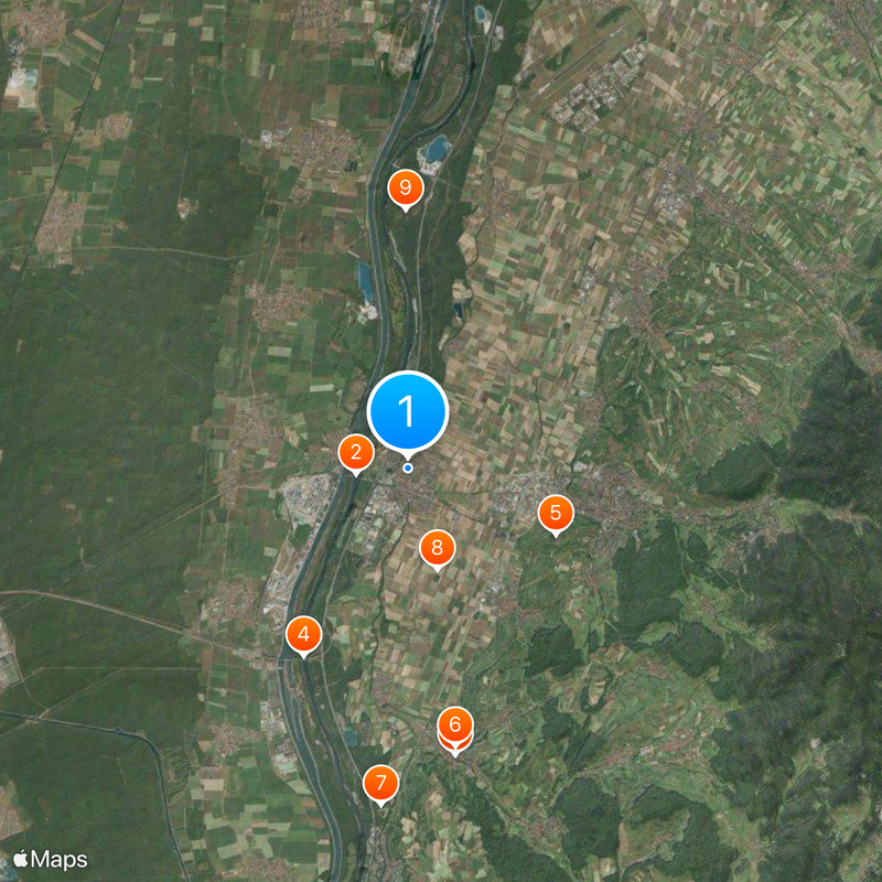 Neuenburg am Rhein Mapa
