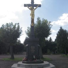 Central cross at the cemetery in Kralupy nad Vltavou