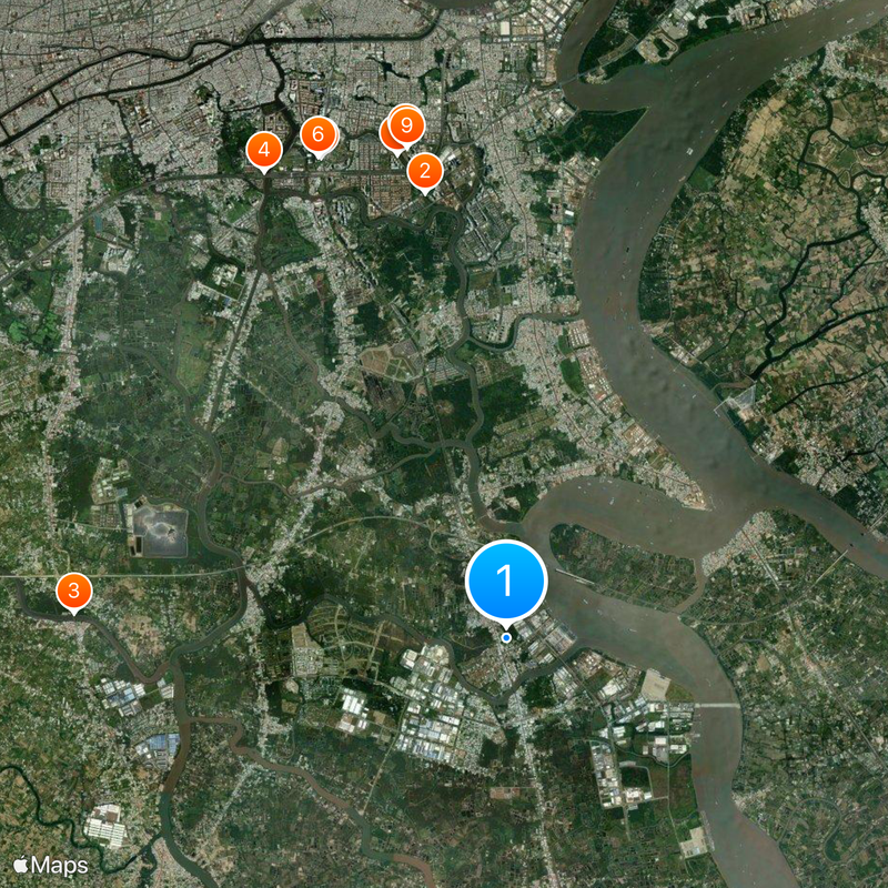 Kreis Nhà Bè Karte