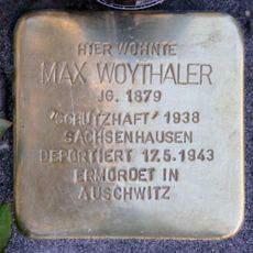 Stolperstein à la mémoire de Max Woythaler