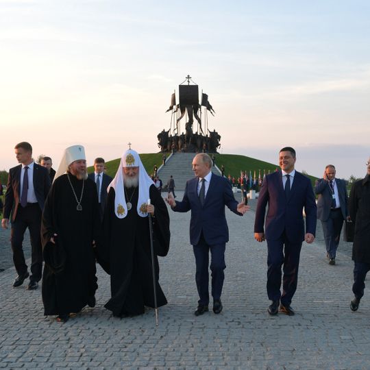 Alexander Nevsky monument in Samolva
