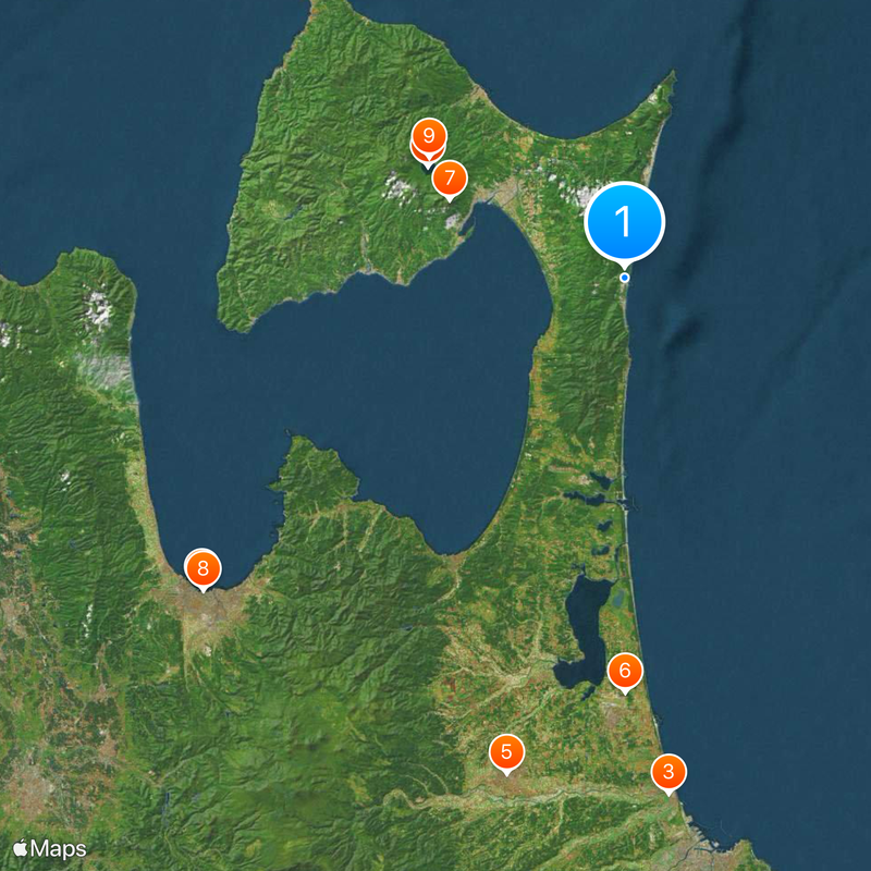 Higashidōri Nuclear Power Plant Mapa