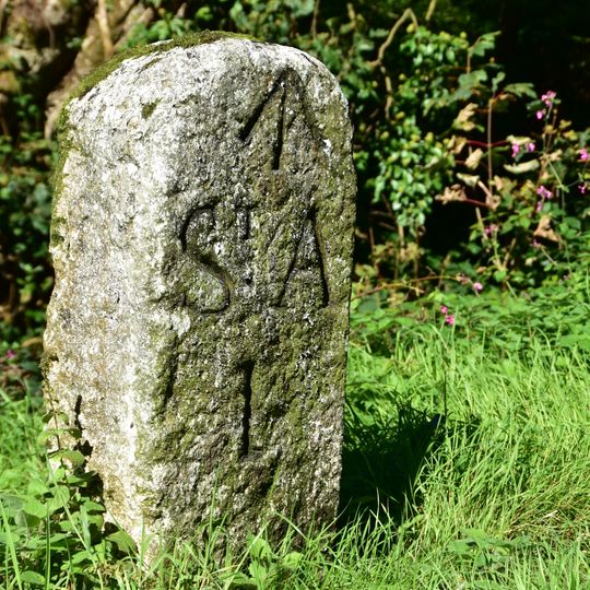 Milestone 100M Ne Of Trewhiddle Lodge