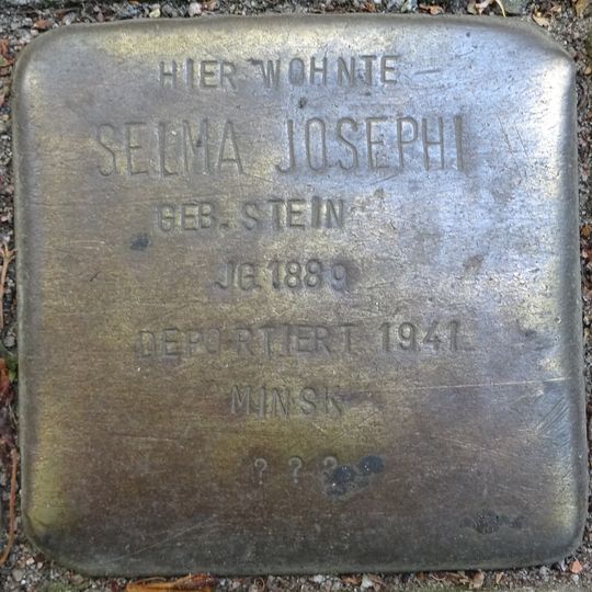 Stolperstein en memoria de Selma Josephi