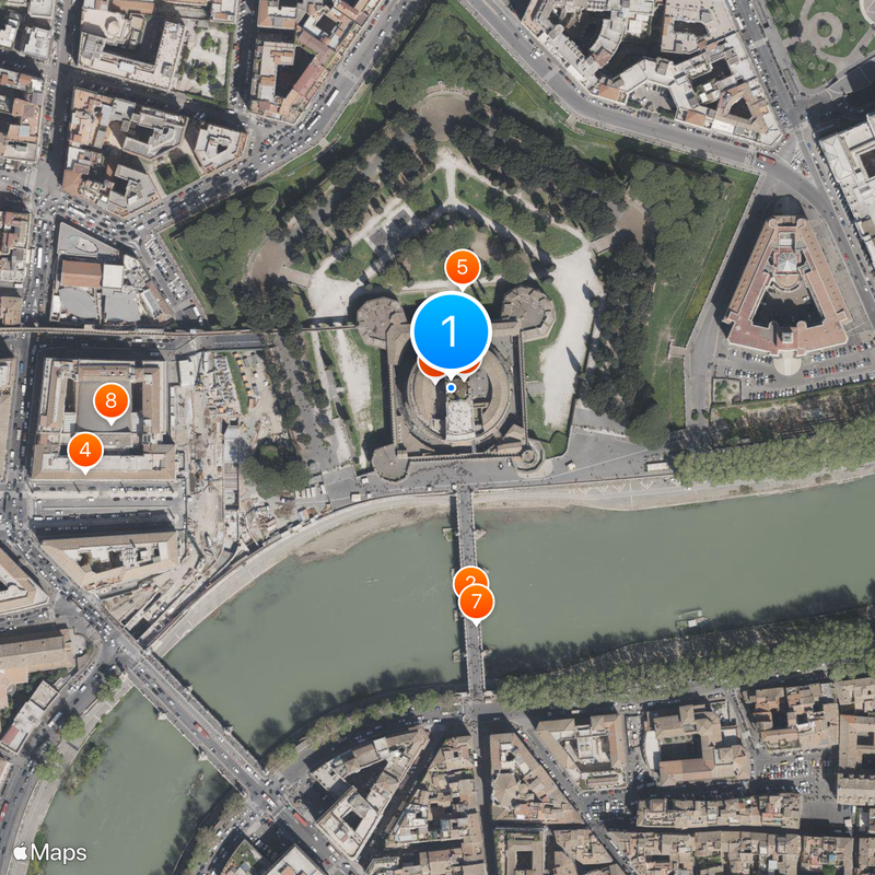 Zamek Świętego Anioła Mapa