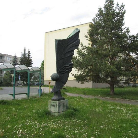 Plastika v Kaznějově na sídlišti