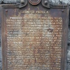 Sabino B. Padilla historical marker