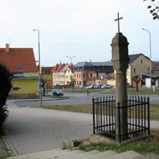 Boží muka u autobusového nádraží v Tachově