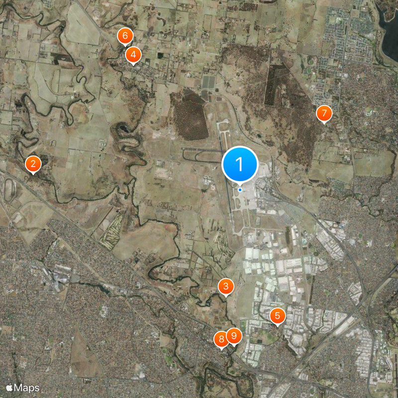 Melbourne Airport Map
