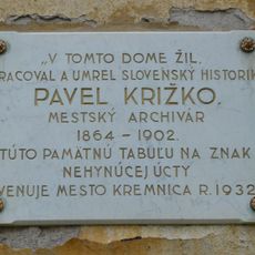 Meštiansky dom, tabuľa pamätná