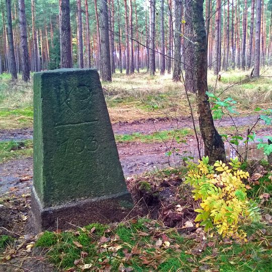 Sächsisch-Preußischer Grenzstein: Pilar Nr. 103