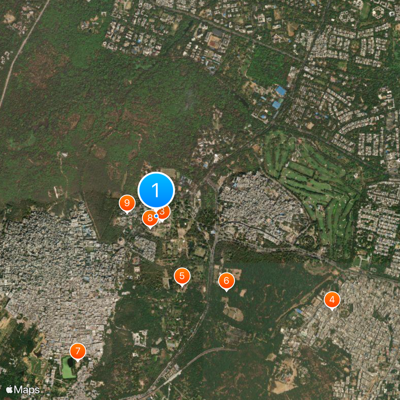 Eiserne Säule Karte