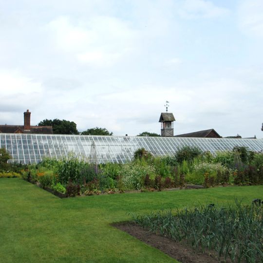 Forcing Wall and Green house in eastern walled garden at Arley Hall