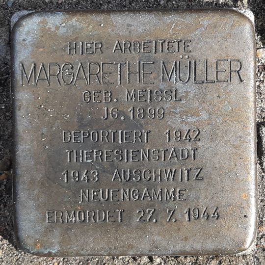 Stolperstein en memoria de Margarethe Müller