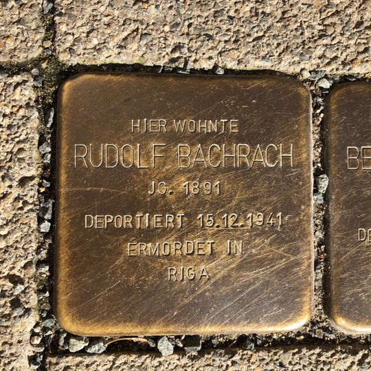 Stolperstein für Rudolf Bachrach