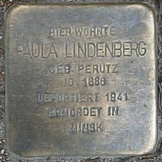 Stolperstein dedicated to Paula Lindenberg