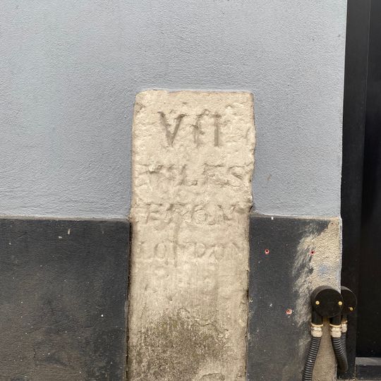 Milestone On Wall Of Number 161 Brent Street Between Church Road And Lodge Road