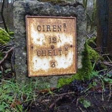 Milestone, roadside at SO9519