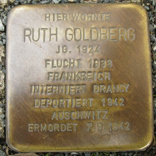 Stolperstein en memoria de Ruth Goldberg
