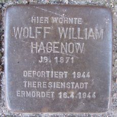 Stolperstein en memoria de Wolff William Hagenow