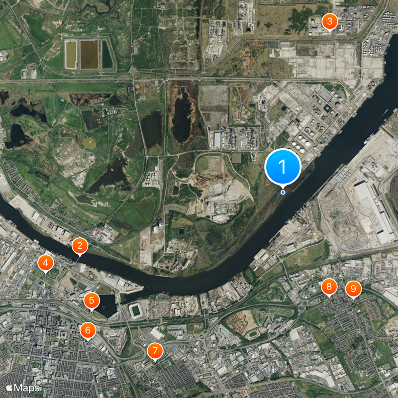 Teesside Map